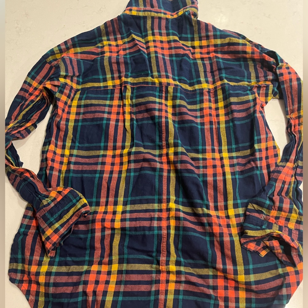 Old Navy boyfriend plaid shirt